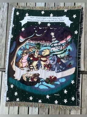 90s Disney Winnie the Pooh "Carols sound best when you sing them with friends"